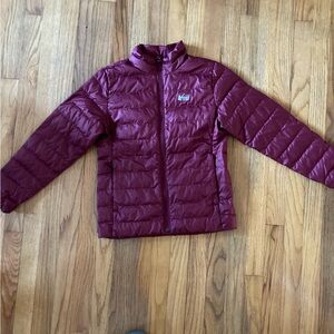 Burgundy Puffer Jacket